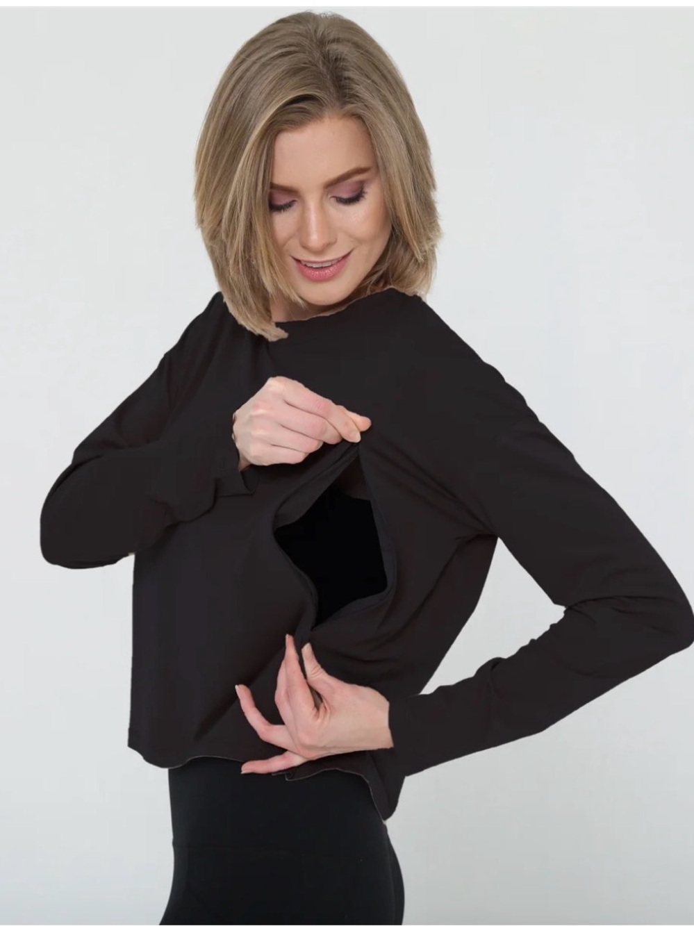 Sweat & Milk Long-Sleeve Nursing Top